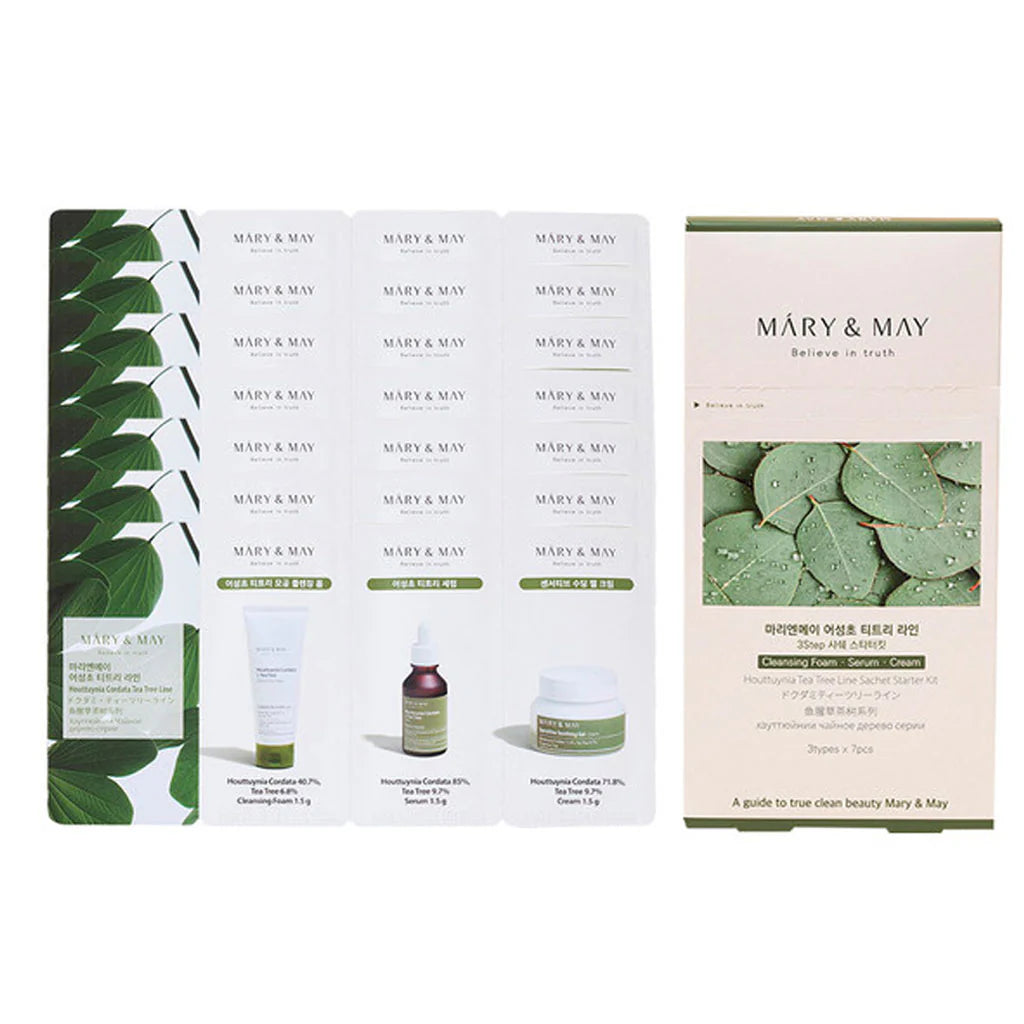Mary&May Houttuynia Tea Tree Line 3Step Sachet Starter Kit